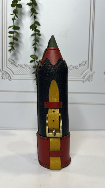 جامدادی چرم طبیعی دستدوز